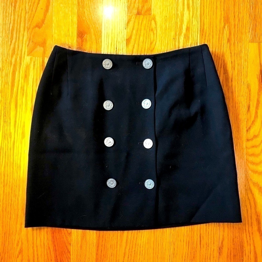 Moschino One of a Kind Double Button Mini Skirt​